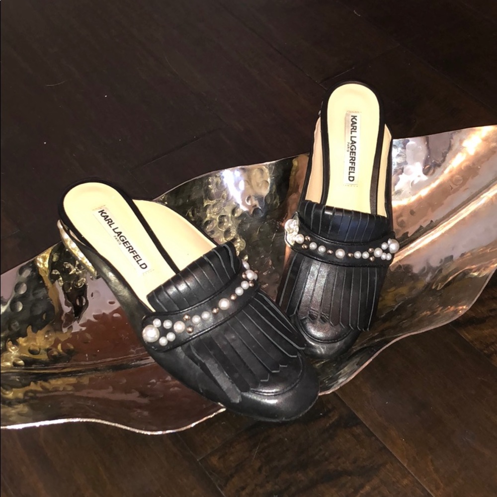 Karl Lagerfeld Paris - Black Pearl Mules